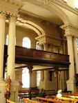 St Georges .Bloomsbury,New oak capitals for Hawksmoors reinstated gallery.
