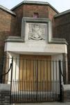 Large Inscription to new enterance to  Archbishop Amigo Hall.St Georges Roman Catholic Cathedral Southwark