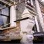 Fixing of pier: Patisserie Shop Front, South Kensington, 2003 (for M Hobbs Ltd)