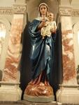 Remodelled plaster hand of Jesus and repainted draperies.Our Lady of Compssion.Upton Park.