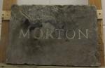 BBC Spy Drama 'MORTON' Opening Credits Plaque.