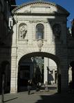 Temple Bar. Masonry to Pediment Springer and  carved Corbels.